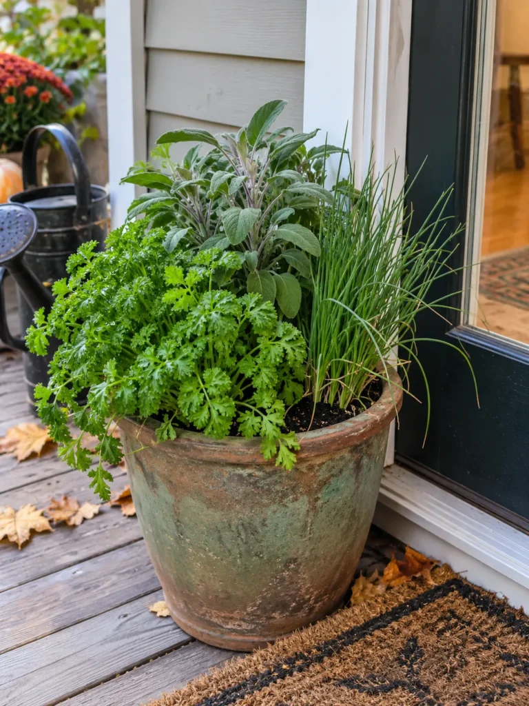 21. Herb Garden Fall Pot