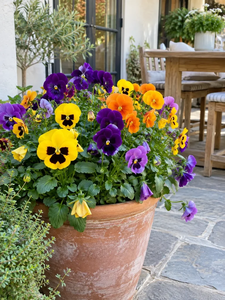 23. Pansy Edible Flower Pot