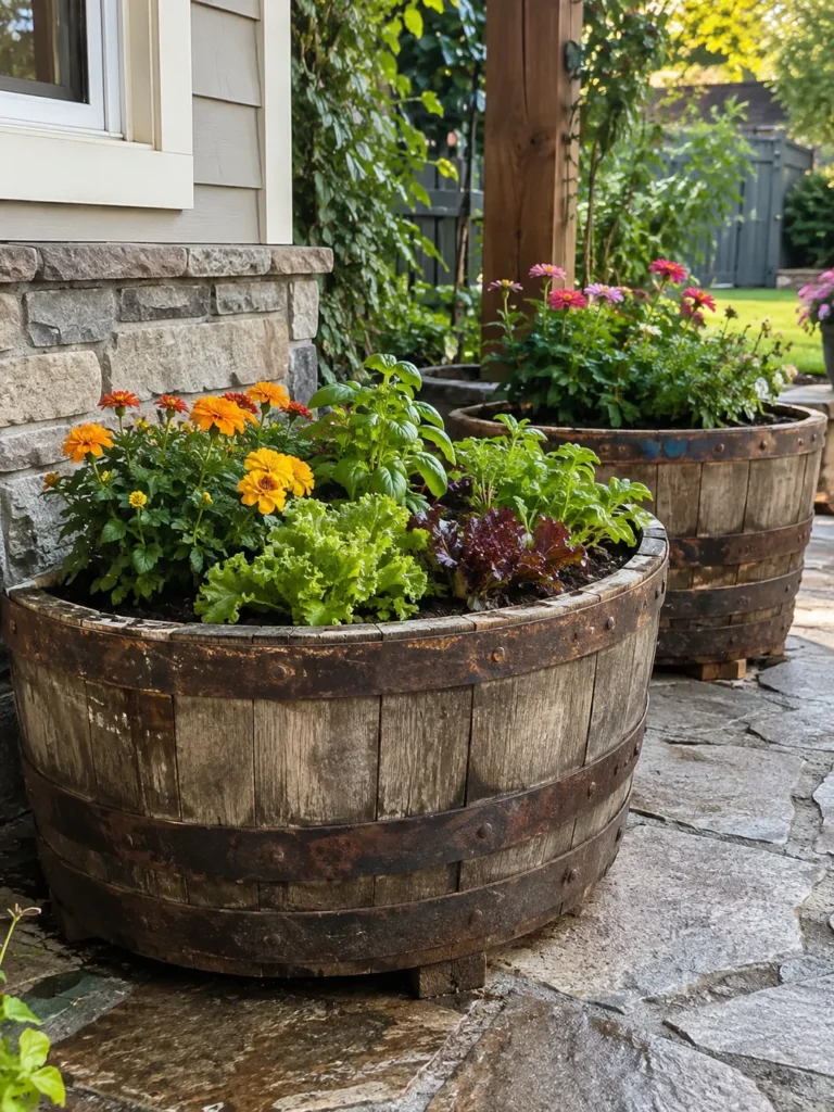 9. Old Barrel Halves