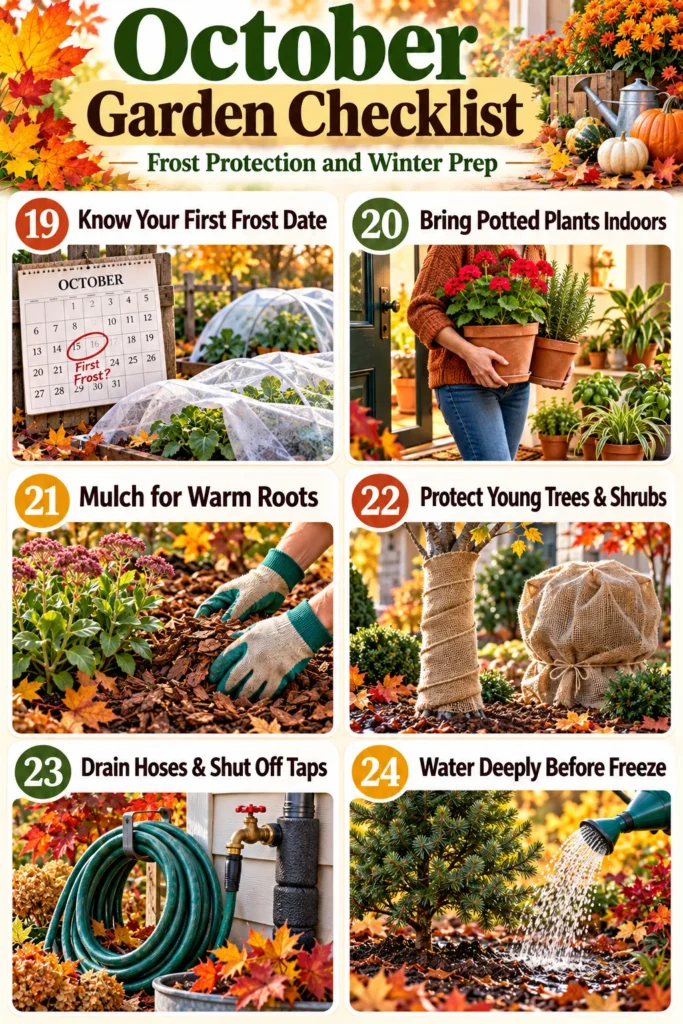 October Garden Checklist for Frost Protection and Winter Prep