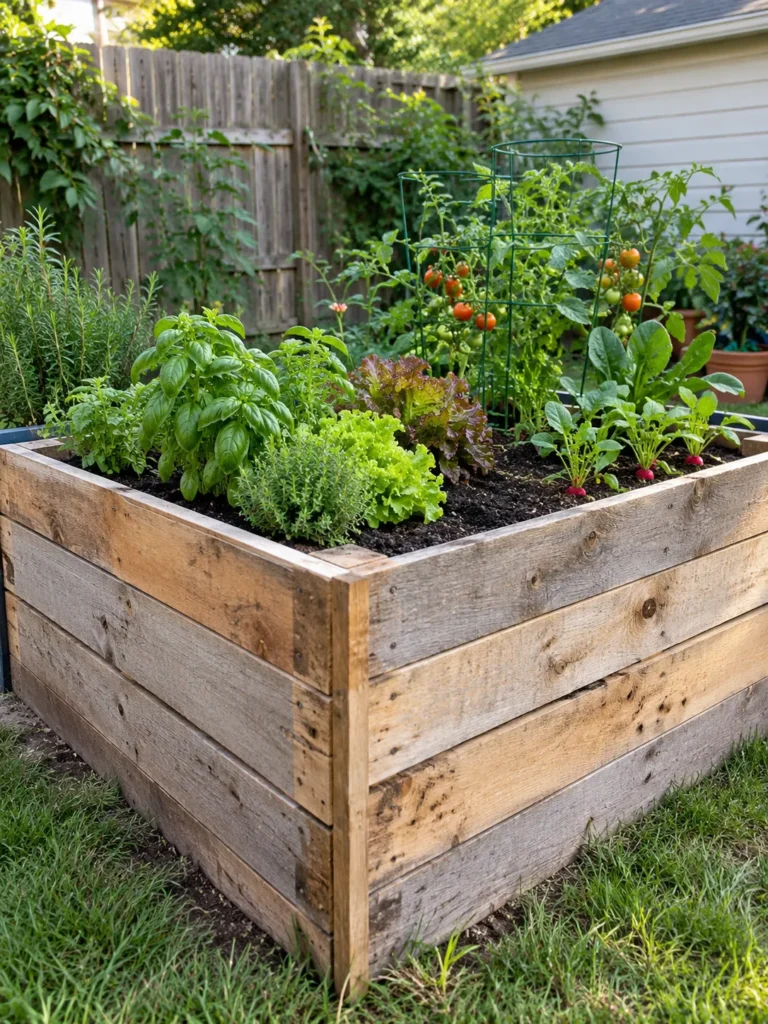 7. Pallet Wood Bed
