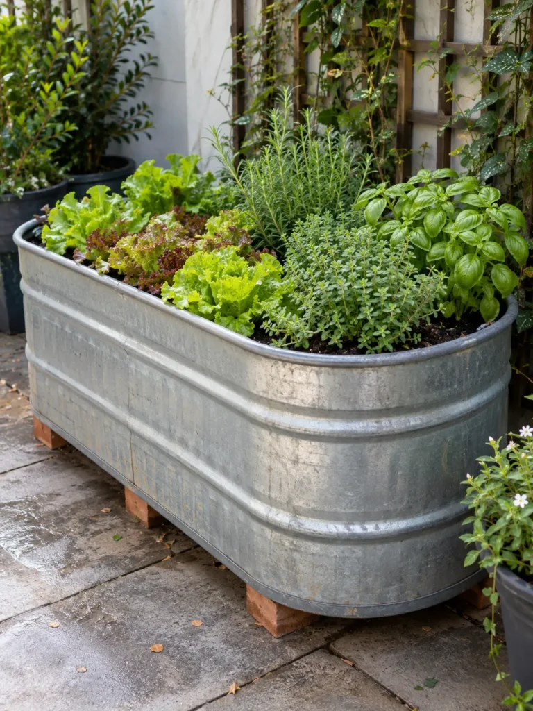 6. Strong Steel Trough Bed