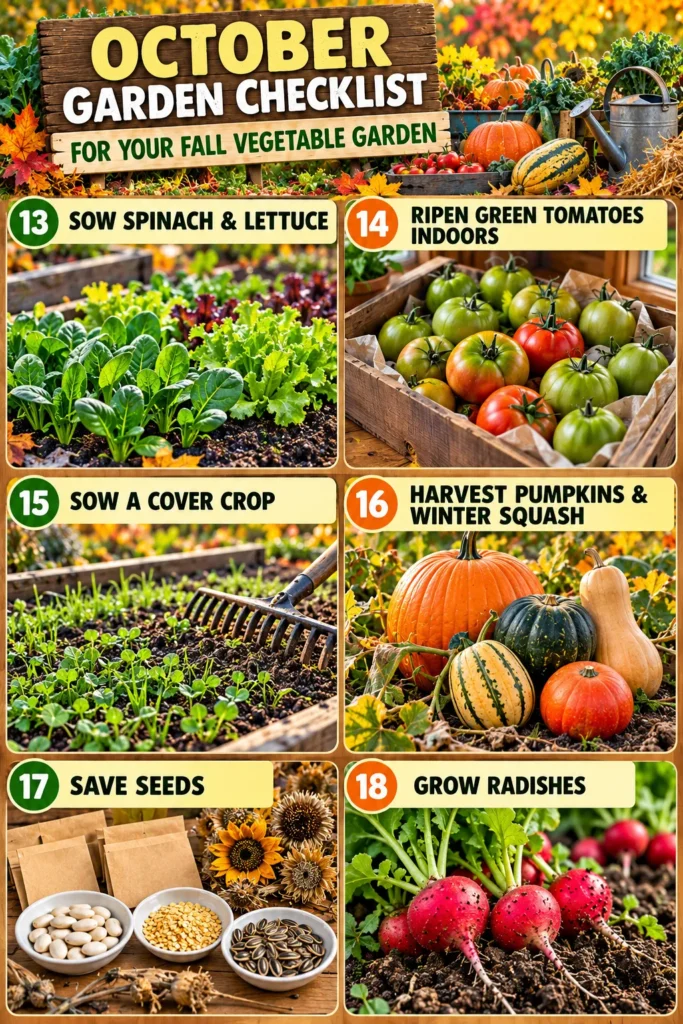 October Garden Checklist for Your Fall Vegetable Garden