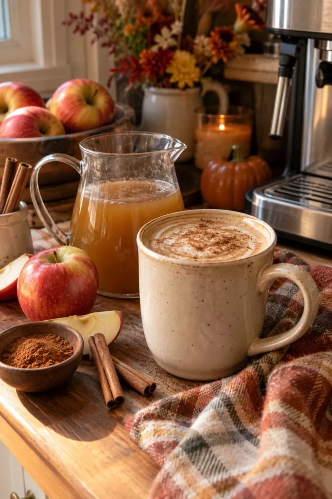 20. A Warm Apple Cider Latte