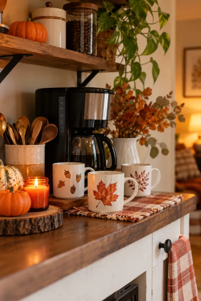 13. Dollar Store Mugs With a Fall Makeover