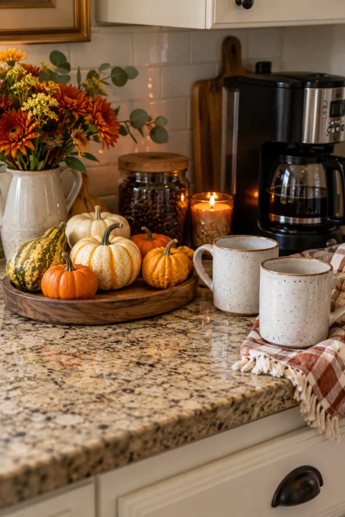 8. A Mini Pumpkin and Gourd Display