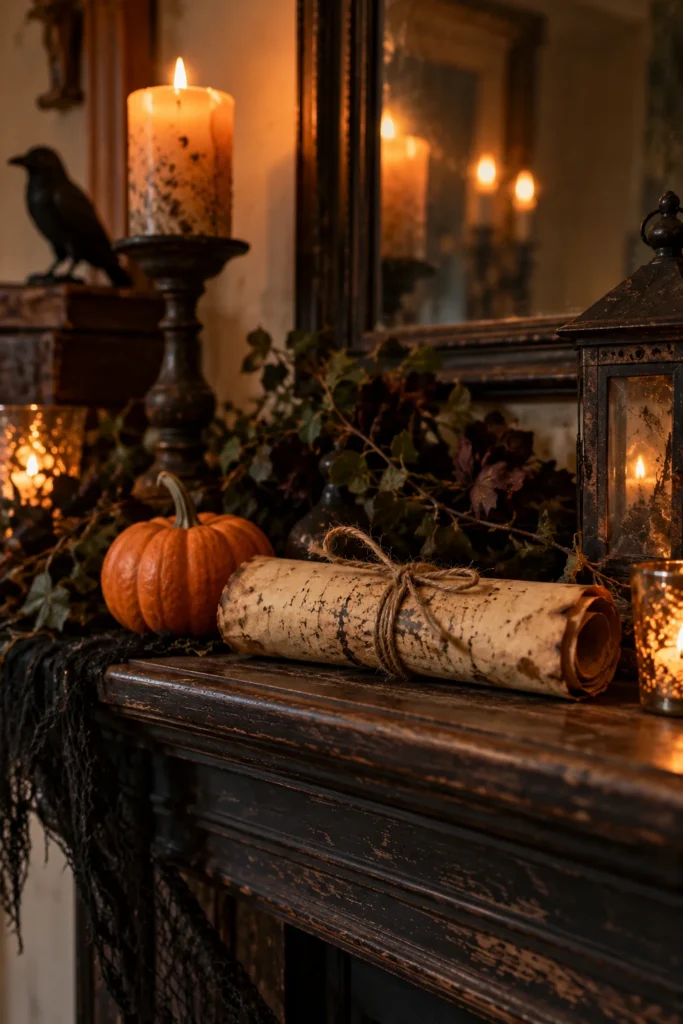 18. Tea-Stained Spooky Scroll