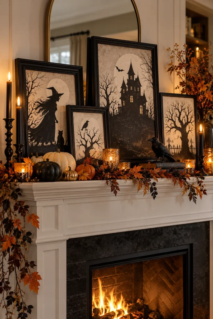 15. Thrift Store Frames with Silhouettes