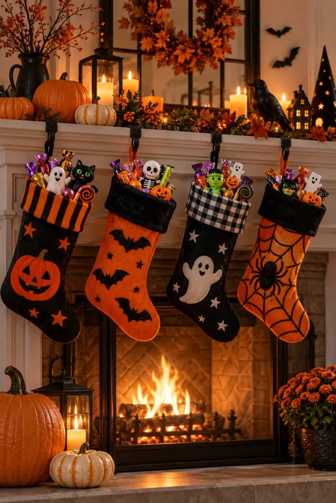 28. Halloween Stockings Full of Treats
