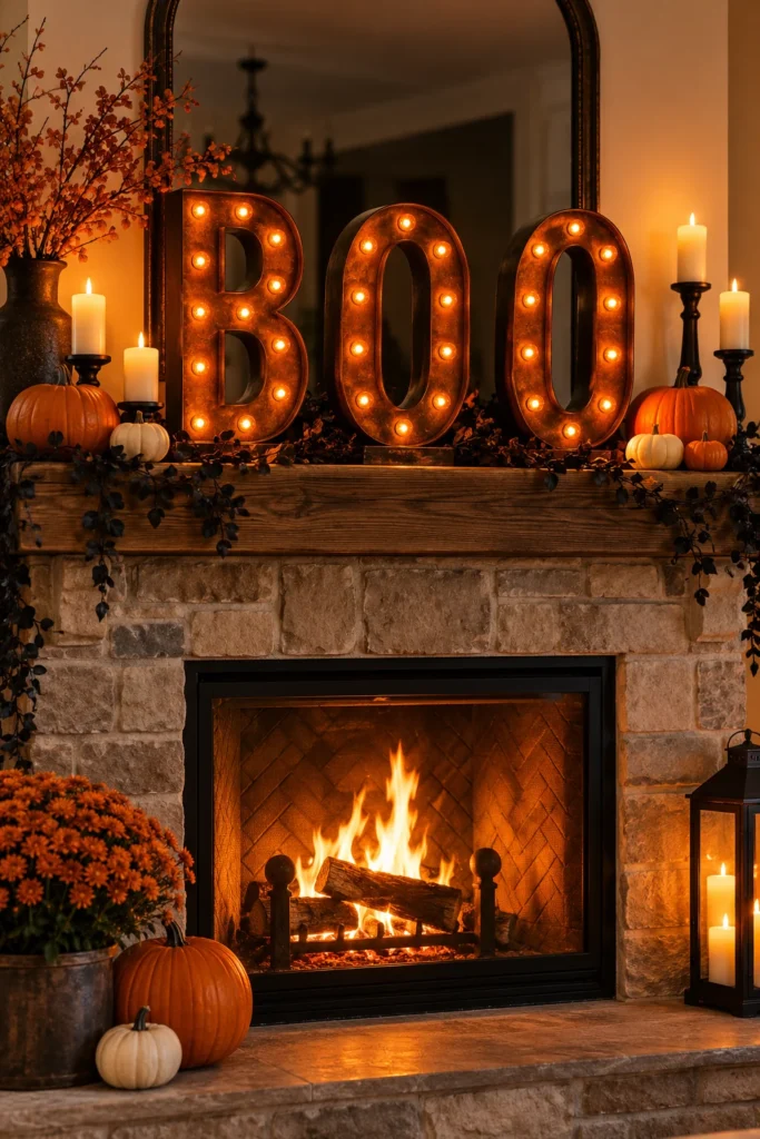 27. Glowing BOO Letters