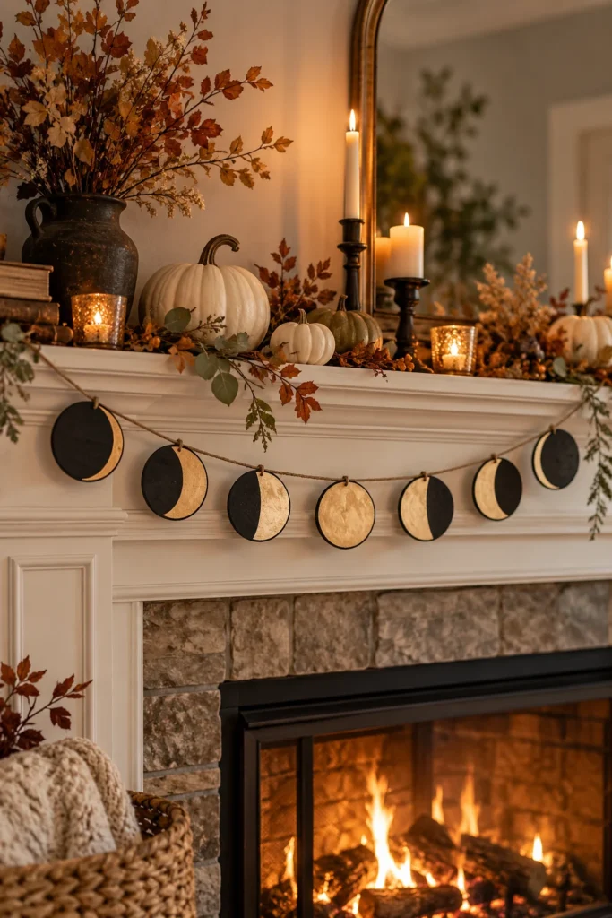 23. Moon Phase Wooden Garland