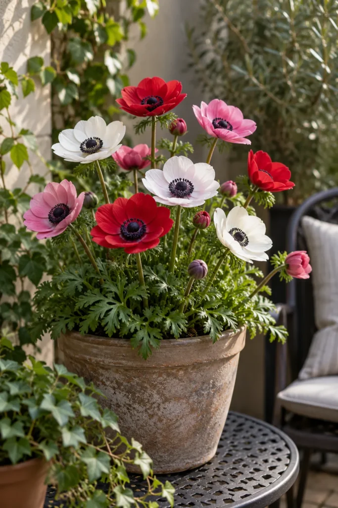 12. Windflower Anemones for Quiet Corners