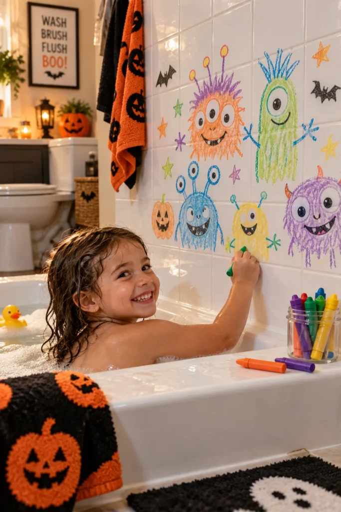 19. Bath Crayon Monster Tiles