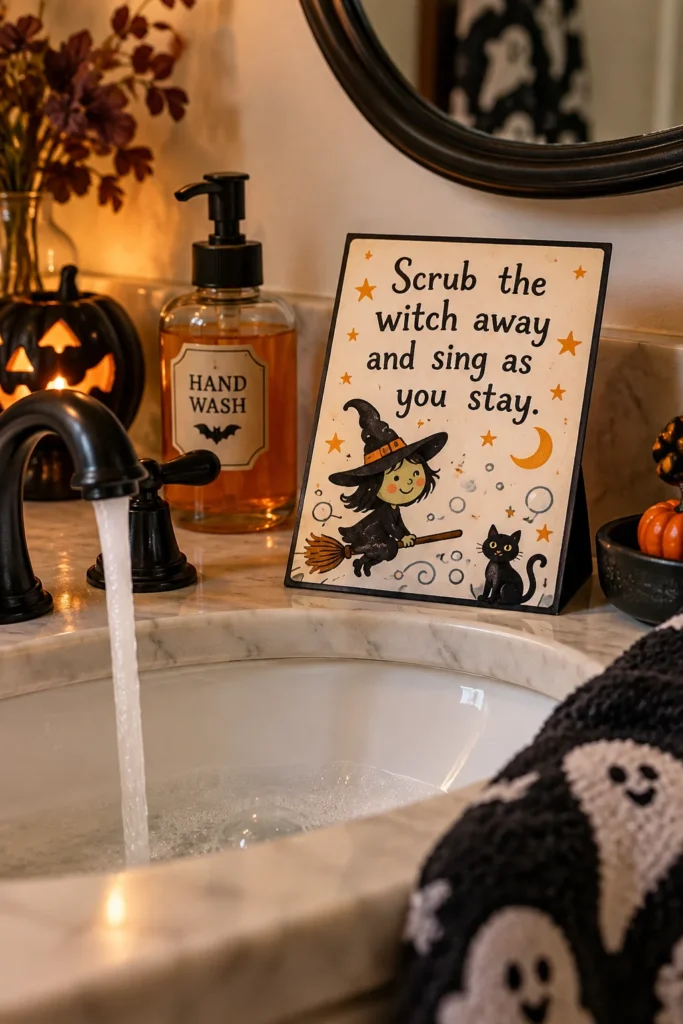 18. The Spooky Rhyme Hand Wash Card