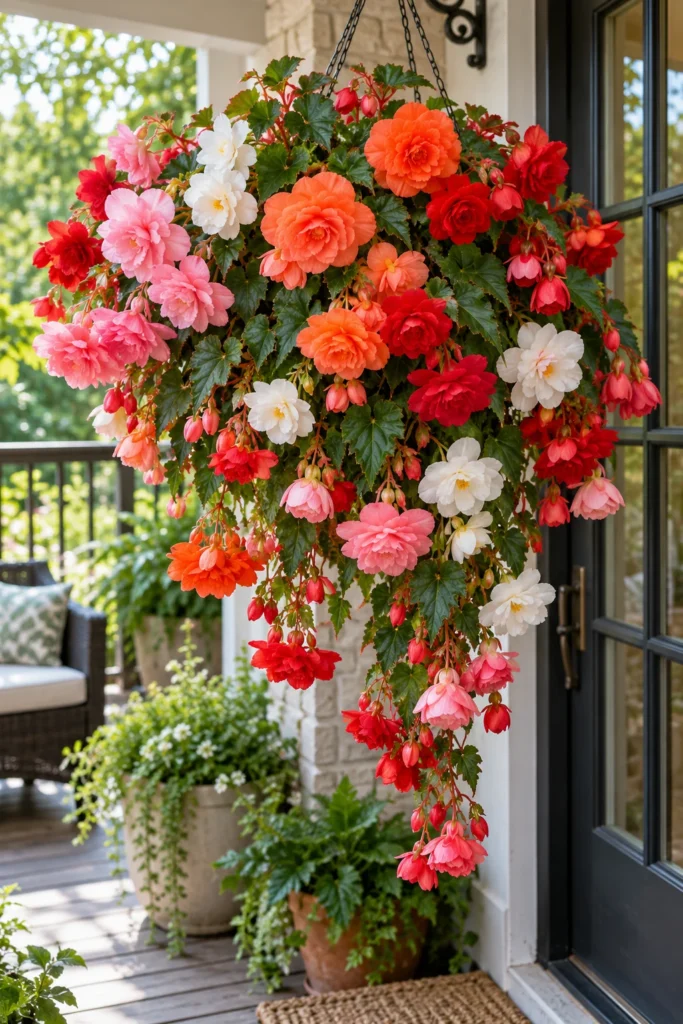 8. A Hanging Basket Full of Begonia Waterfalls