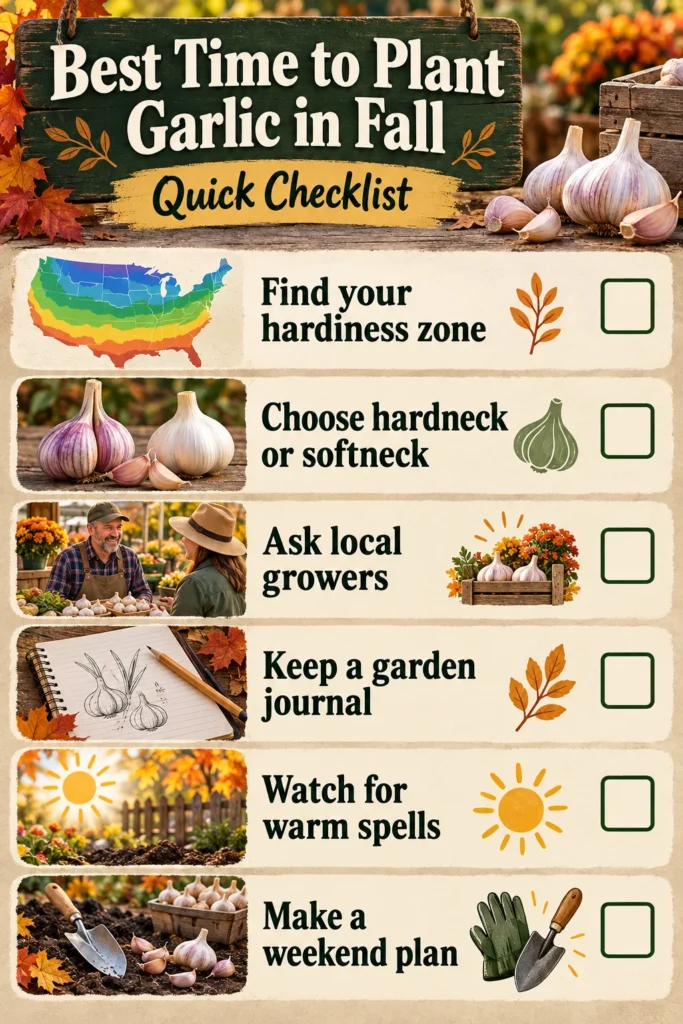 Best Time to Plant Garlic in Fall for Your Climate and Garden