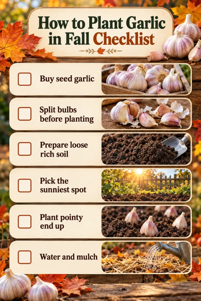 How to Plant Garlic in Fall With Simple Steps That Work