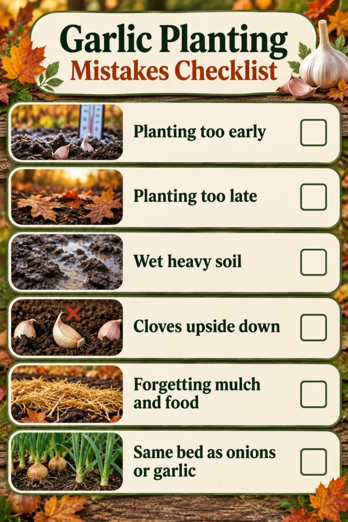 Garlic Planting Mistakes That Quietly Ruin Your Harvest