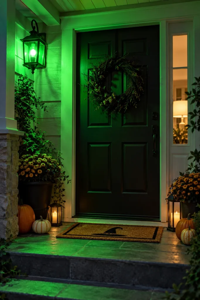 21. Use a Purple or Green Porch Bulb