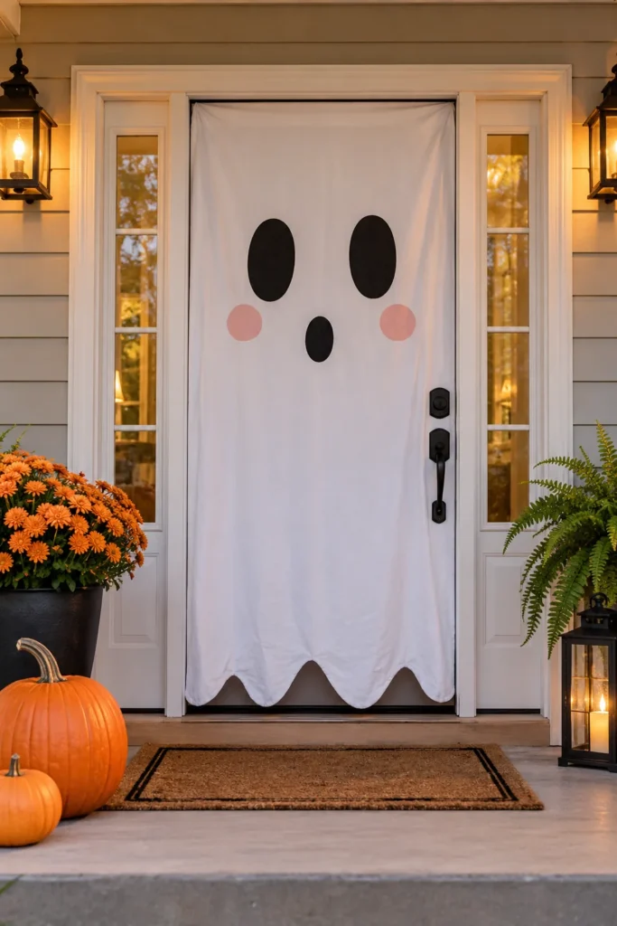 13. Turn Your Door Into a Friendly Ghost