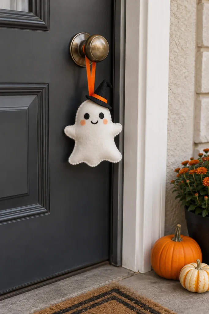 24. Add a Flickering Lantern Beside the Door