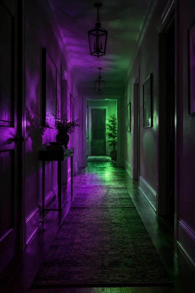 7. Purple And Green Spotlight Mix