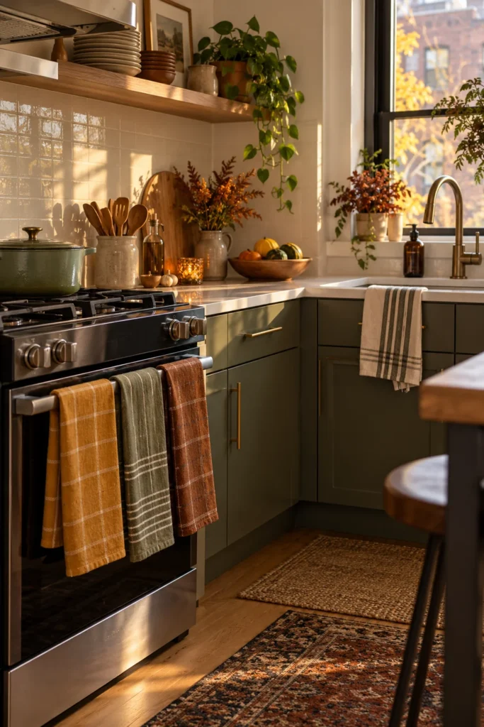 2. Swap Summer Dish Towels for Earthy Ones