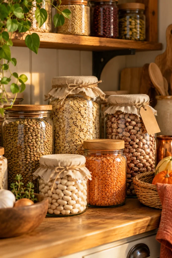 10. Show Off Pretty Jars of Beans and Grains