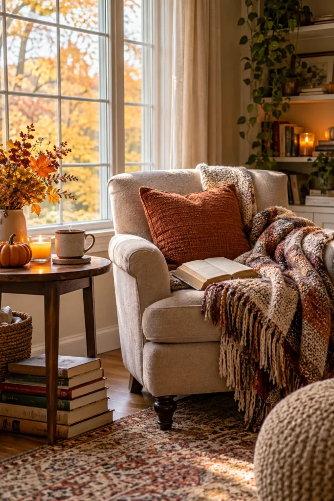 12. Add a Cozy Reading Corner