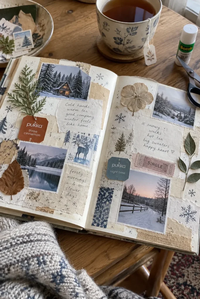 30. Winter Memory Journal Spread