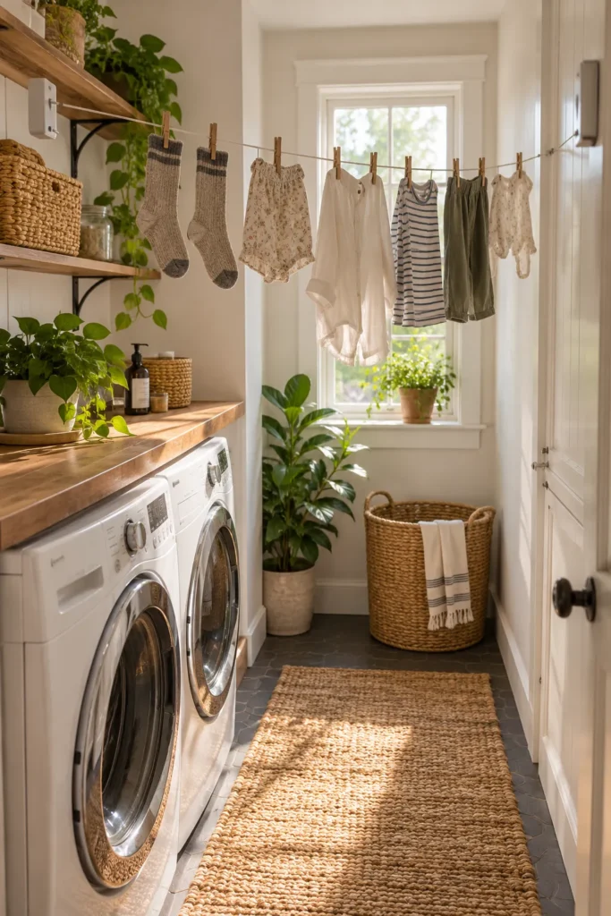 22. Retractable Indoor Clothesline
