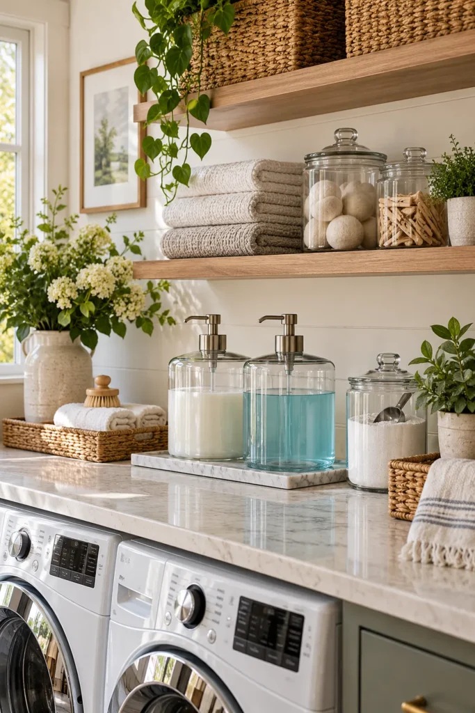 26. Matching Detergent Containers