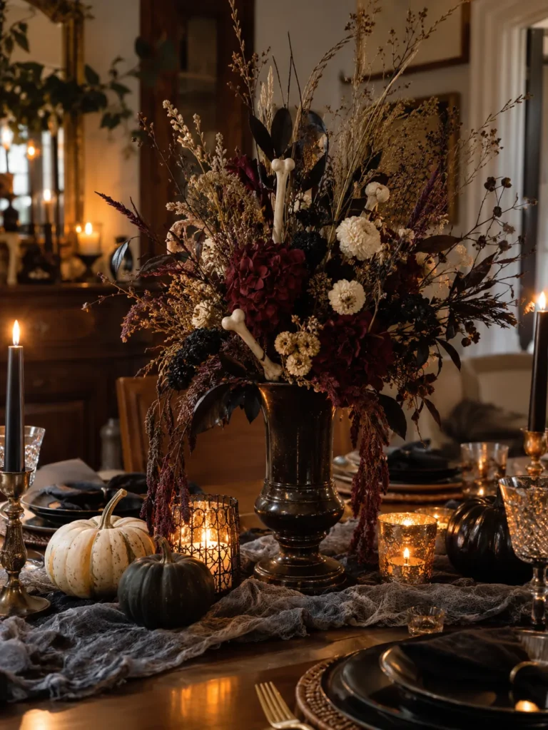 11. Dried Flower And Bone Arrangement