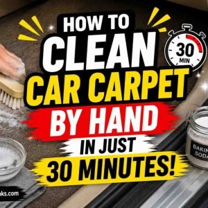 How to clean car carpet with hand