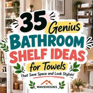 bathroom shelf ideas for towels