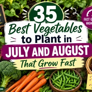 Best vegetable plants in july and august
