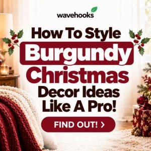 burgundy christmas decor ideas