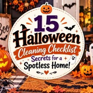 halloween cleaning checklist