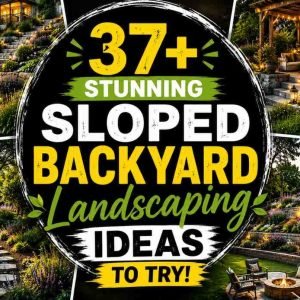 37 sloped backyard landscaping ideas